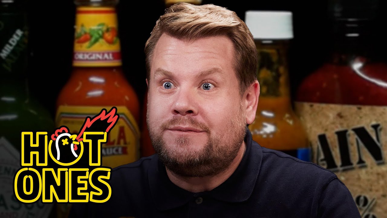 James Corden on Hot Ones