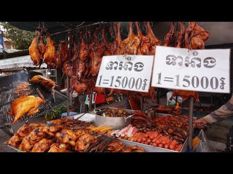 Amazing Street Food At Phsar Chhouk Meas - Grill And Tasty Meat Near Chhouk Meas Market @Sen Sok Ep2