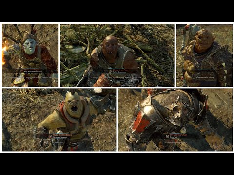 5 Captains Talking To Talion At The Same Time (Chain Interaction) - Shadow Of War