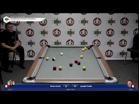 db World Ranking Tournament No 1  Over 50's Final  Brian Grech vs Joseph Psaila