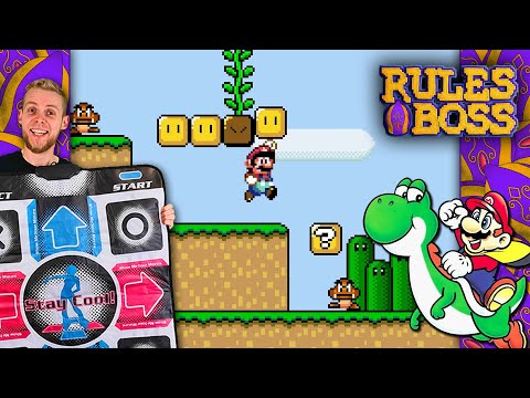 "DANCE MAT" SUPER MARIO WORLD CHALLENGE! | Rules Boss