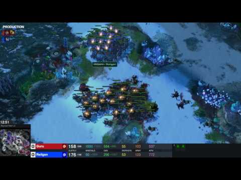 StarCraft 2 - ZvZ Roach Ravager Endgame vs Guru