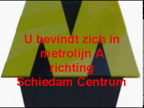 Rotterdam (RET Metro); announcement for next stop; Beurs (20111214) (4)