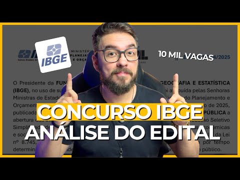 COMPLETE AND OBJECTIVE ANALYSIS OF THE IBGE PUBLIC NOTICE | Agent and Supervisor