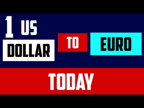 1 Us Dollar to Euro Exchange Rates Today EUR USD