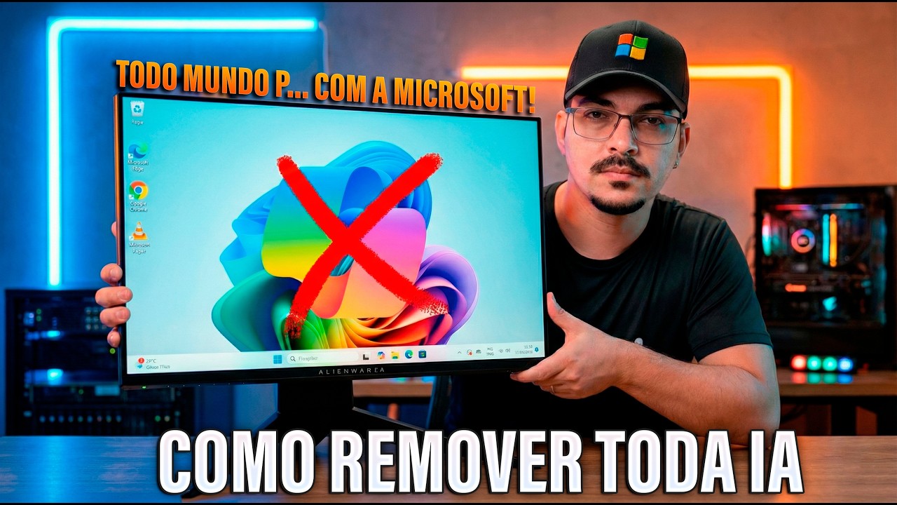 WINDOWS 11 MAIS LEVE SEM IA! ⚡ Remova o "Lixo" da Microsoft e Ganhe DESEMPENHO!