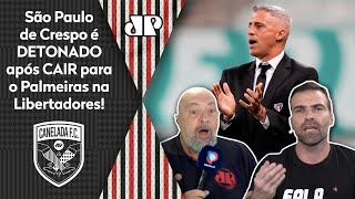 ‘Foi ridículo, o Crespo acabou com o São Paulo’: Tricolor é detonado após eliminação para o Palmeiras