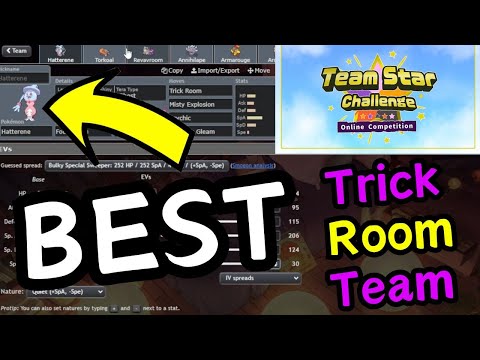 BEST Trick Room Team! Team Star Challenge Online Competition Pokemon Singles Team Building Guide!