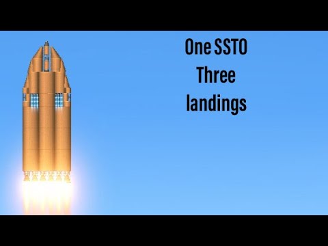Landing on: Moon, Phobos and Deimos with an SSTO (SFS 1.5)