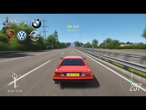 Thumbnail for Stock 1981 BMW M1 E26 Highway High Speed Test - Uphill and Downhill - Forza Horizon 4 by BMW M1, BMW