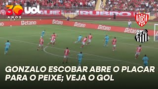 SANTOS ABRE O PLACAR CONTRA O NOROESTE; VEJA O GOL DE GONZALO