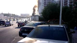 preview picture of video 'Пожар на телецентре, Subway, Уфа'