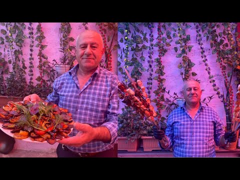 Food Tour Azerbaijan | Chicken Kebab, Veggie Saj & Beef Basdirma #chefdadcooking #kebab #cooking