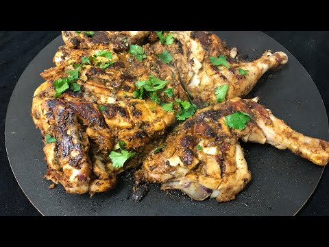 Chicken Tawa Roast /How To Roast Whole Chicken On Tawa - Chicken Tawa Roast Recipe Yasmins’s Cooking Video