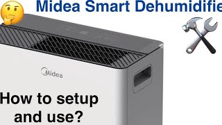 Midea Dehumidifier MAD50PS1AWT Setup & Use