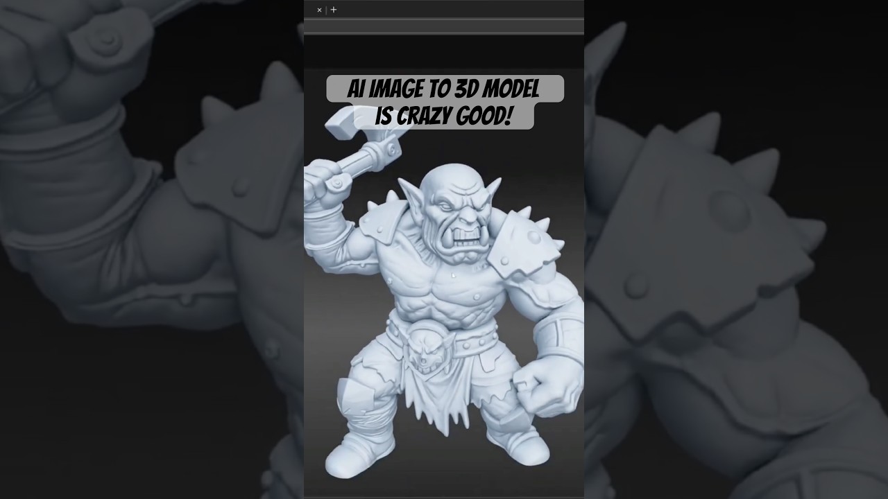 AI Generated 3D Details I Never Drew #hitem3d #ai #mindblown