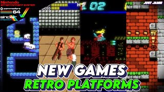 Brand New Retro Platform Games January Q2 (Time Stamps) #homebrewgames #retrogames #retrogaming