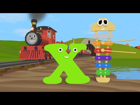 Learn about the Letter X and Colors - The Alphabet Adventure With Alice And Shawn The Train