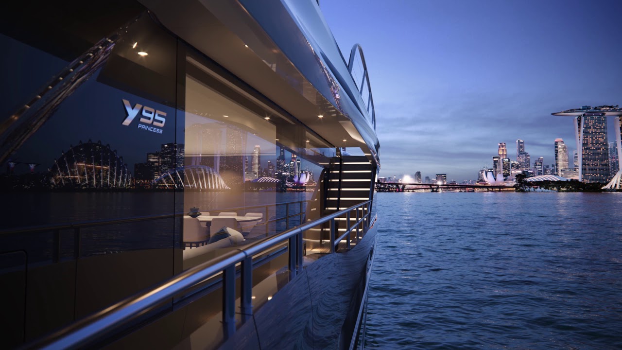 Princess Yachts Y95 Animation