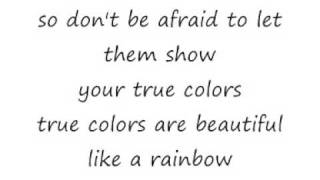 Cyndi Lauper True Colours Lyrics