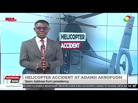 LIVE: Breaking news: Helicopter accident at Adansi Afuokrom  || 06-08-2025