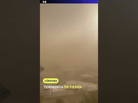 😮 SORPRENDENTE TORMENTA DE TIERRA EN RÍO TERCERO, CÓRDOBA