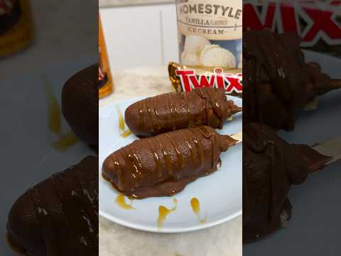 DIY Twix Ice Cream Popsicle