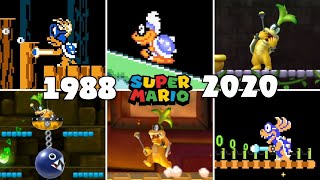 Evolution Of Iggy Koopa Battles In 2D Super Mario 