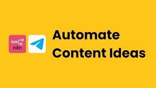 Automate Content Creation with N8N & Telegram: AI-Driven Draft Ideas in Minutes!