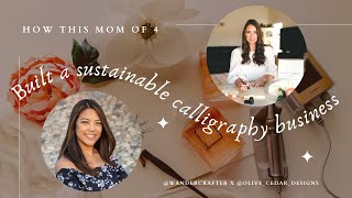 How This Mom of 4 Gained Financial Freedom with a Sustainable Calligraphy Business - Jenny Blaschke