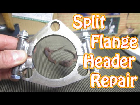 DIY - How to Repair Rusted Exhaust Header Flange Using a Split Flange Adapter - Chevy Truck Vortec