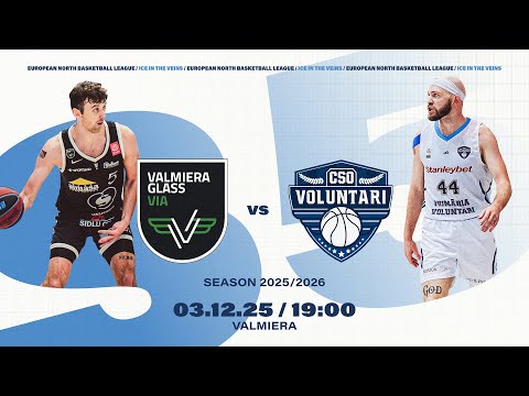 VALMIERA GLASS VIA v CSO VOLUNTARI | Dec 3, 2025, 7:00 PM | ENBLeague 2025/26