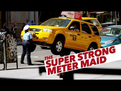 ⁣The super strong meter maid