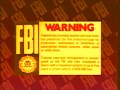 FBI Warning Screen 1992 MPI Home Video Variant In Blood Red