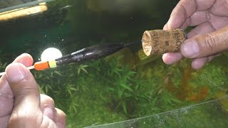 Как сделать из шампанской пробки отгрузку для поплавка