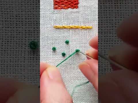 Embroidery Stitches: How to French Knot #embroidery