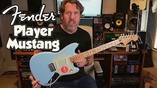 Video thumbnail for Fender Player Mustang - Sonic Blue & Fender Duo Sonic Comparison by Rich Bischoff