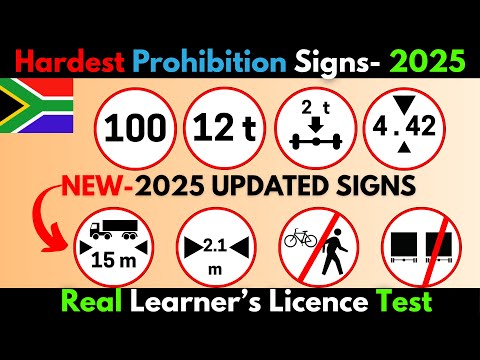 Domande più difficili per l'esame di guida sui segnali stradali di DIVIETO - 2025. (Test reale/ P...