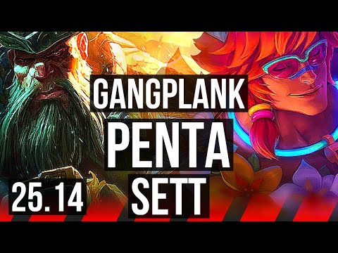 GANGPLANK vs SETT (TOP) | Penta, Dominating | KR Master | 25.14