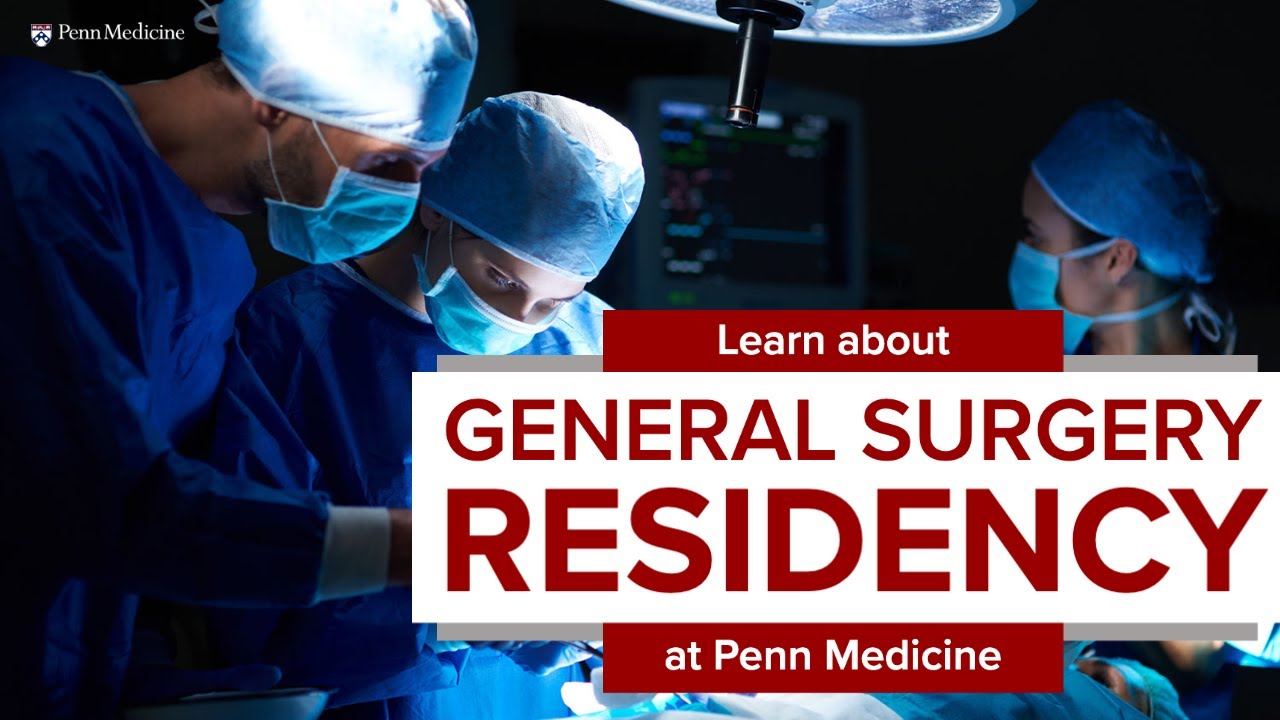 Watch video titled General Surgery Residency at Penn Medicine on YouTube