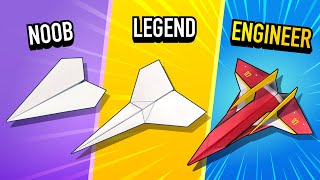 How to Make the BEST Paper Airplane at Each Level — Easy, Intermediate, Advanced