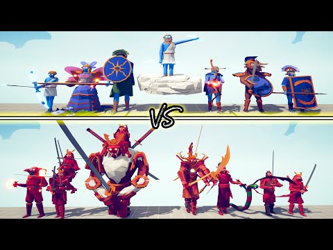 MEGA ANCIENT DLC Team vs MEGA DYNASTY DLC Team - Totally Accurate Battle Simulator TABS