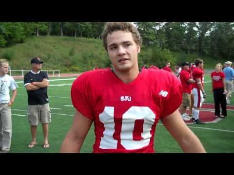 Post-game Interview w/SJU RB Stephen Johnson and QB Connor Bruns - 2011 Northwestern