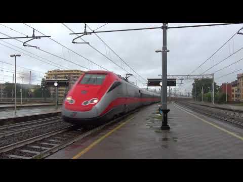 IL TRANSITO DELLA 402B CON IC, E DEL FRECCIAROSSA ETR.500 A MILANO LAMBRATE. (MI) 10 - 9 - 2017