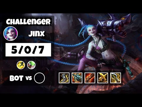 Jinx vs Kai'Sa EU Challenger BOT (5/0/7) - v11.16