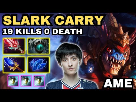 🔥 AME Slark Carry 19 KILLS 0 DEATH Highlights 7.34b 🔥 Immortal 10 AME Ez Lane - Dota 2