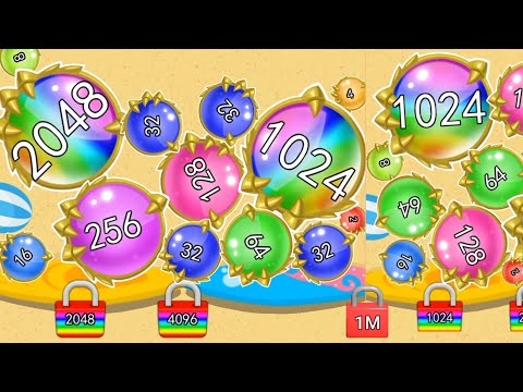 Super 2048 Balls - Blob Merge 2048 gameplay New upload All Max Levels #Super2048balls