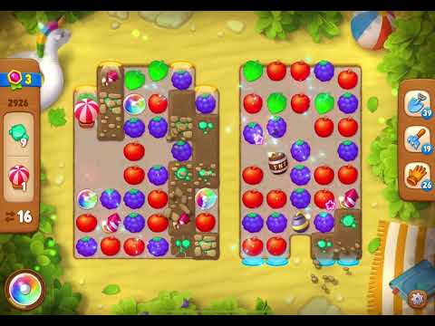 GardenScapes Level 2926 no boosters (26 moves)
