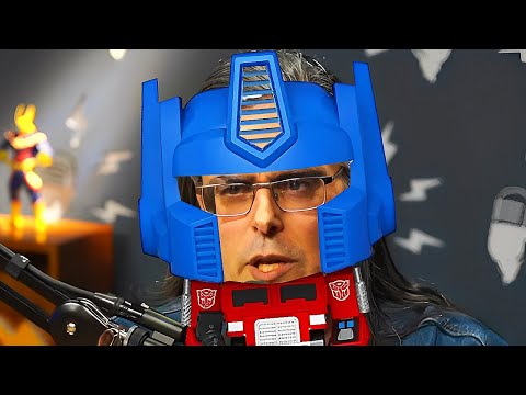 the guy is optimus prime and he does this...