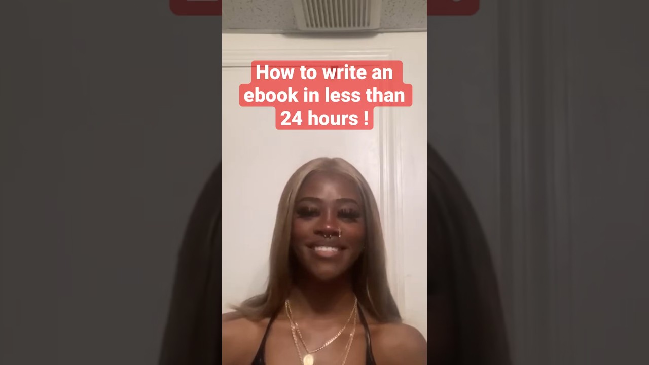 How to write an Ebook in less than 24 hours ! #ebook #howto #digitalproduct #writeabook